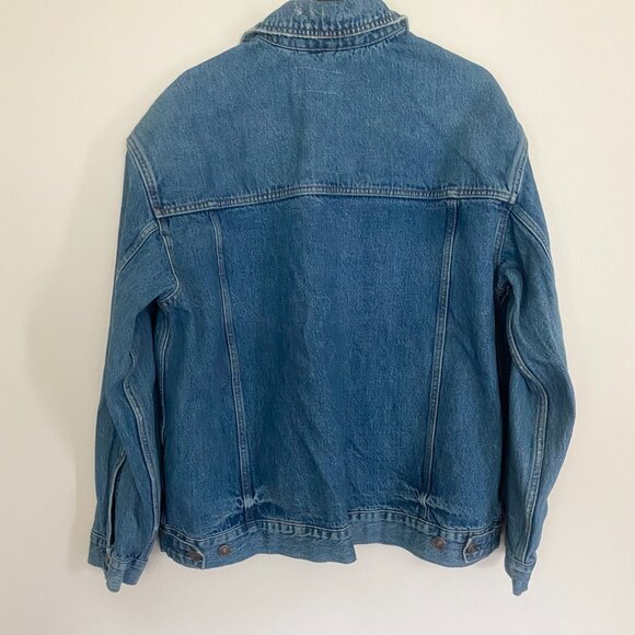 Free People We the Free Oversized Blue Jean Jacket - Picture 9 of 11